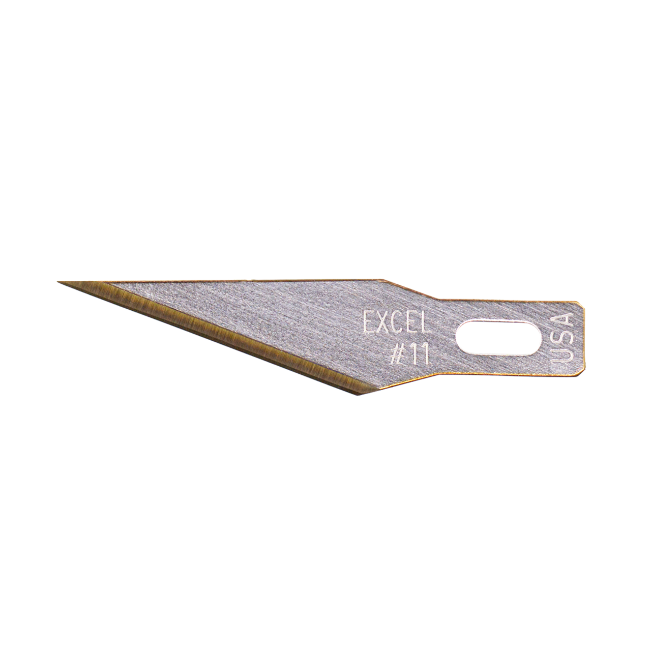 Excel Blades #11 ZrN Coated Hobby Knife Blades – Carbon Steel, 5 & 100 Pack